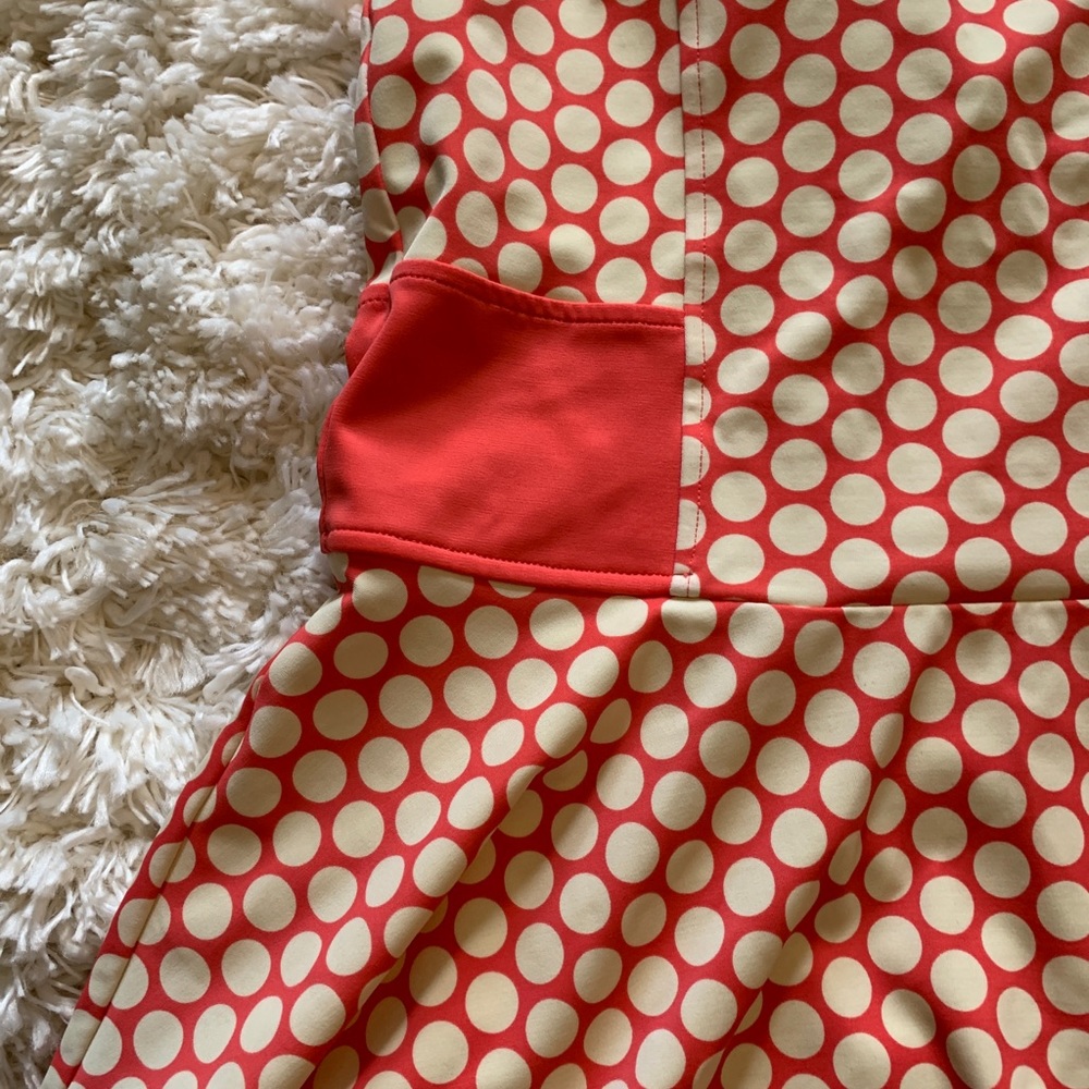 Lime Ricki polka dot retro 70s modest tankini top - Picture 2 of 6
